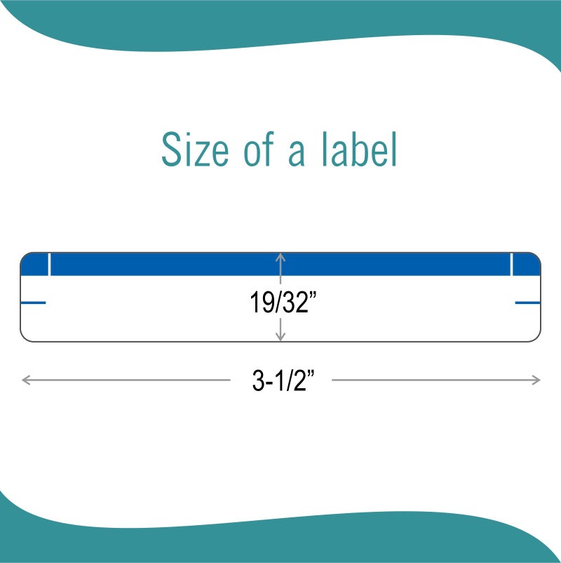 EXTRIC File Folder Labels 28 Sheets Light Blue File Labels a Total of 252 File Labels for File Folders - Image 2